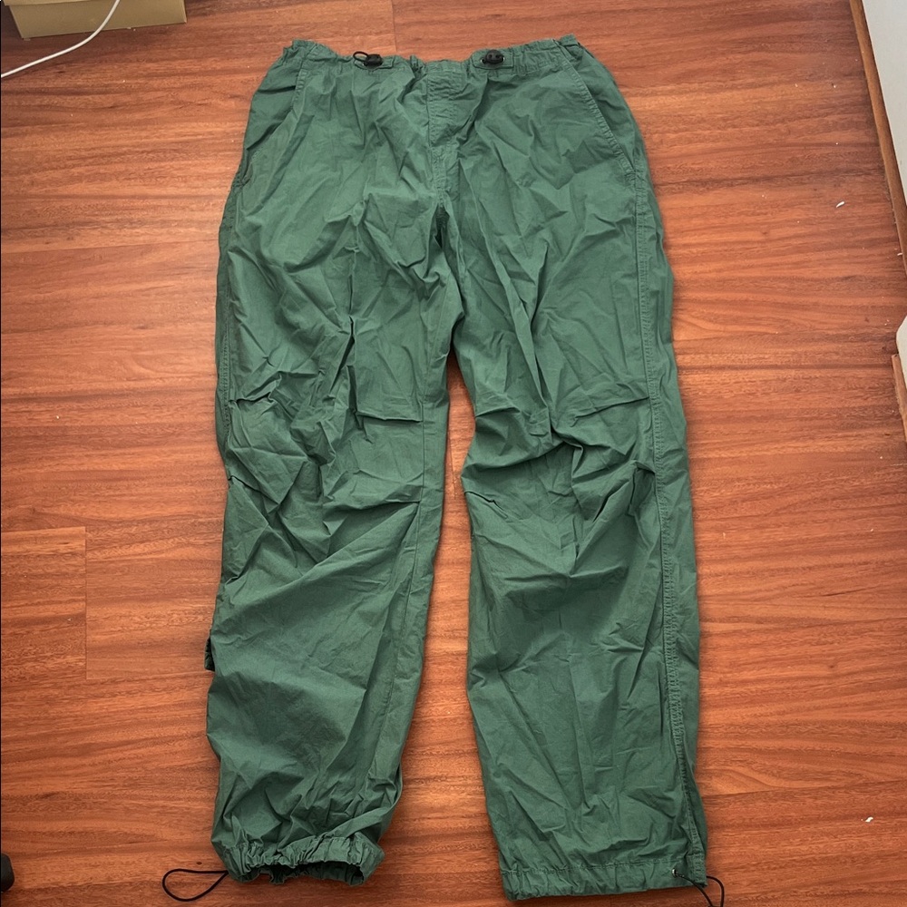 Women’s Green Parachute Pants
